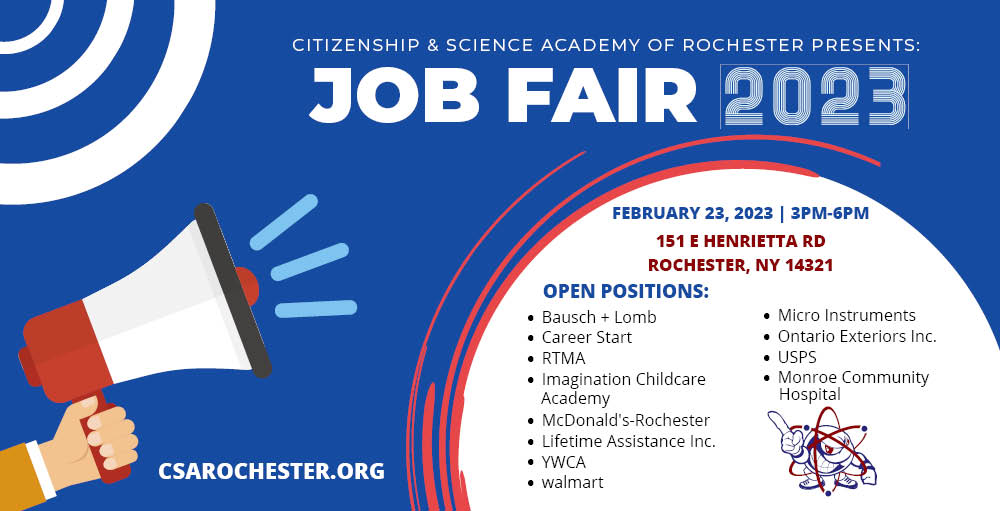 Local Job Fair Being Hosted at Citizenship & Rochester Academy of Science