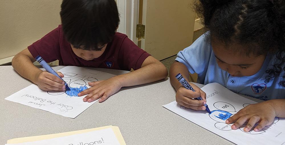 Citizenship & Science Academy of Rochester Kindergarteners Learn Colors of the Rainbow